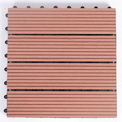 120 X 120MM Teras Anti Uv WPC DIY Decking Mocha Wpc Decking Komposit Plastik Kayu