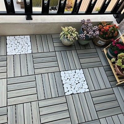 135 X 25mm Papan Penghiasan Komposit Daur Ulang Tepi Padat Penghiasan Komposit