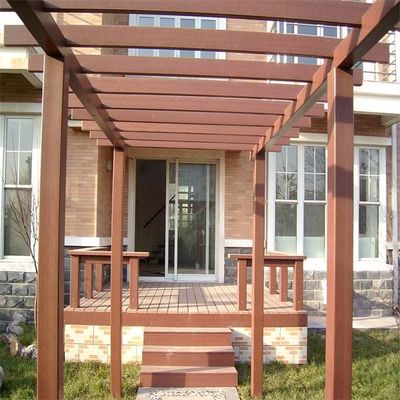 2M 2.2M Kayu Plastik WPC Pergola HDPE Bahan Komposit Pergola