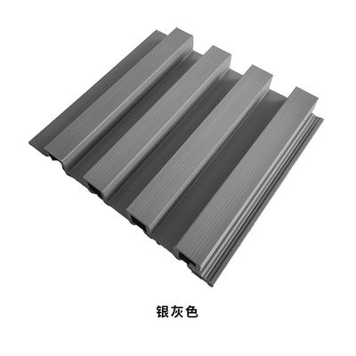 Ketahanan UV Wpc Wall Cladding Fade Resistant Railway Platform Panel Dinding Eksterior Wpc
