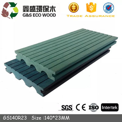 Bukti Serangga 150mm WPC Decking Board Komposit Plastik Kayu Solid Tanpa Paku