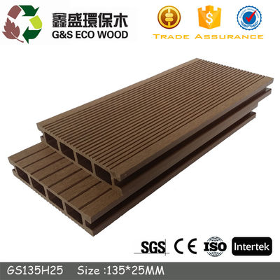 Moisture Proof 25mm WPC Hollow Decking 135 X 25mm Balkon Papan Deck Plastik Keras