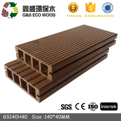 Tahan Jamur WPC Hollow Board Kolam Renang WPC Decking Tiles Waterproof Flooring