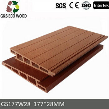 117MM WPC 3d Wall Cladding Panel Kayu Papan Pagar Kayu Komposit