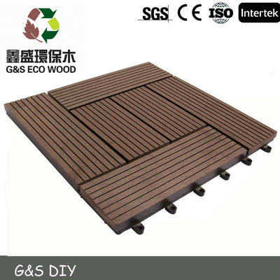 300 X 300 Wpc Panel Dinding Dekoratif Lantai Kayu Redrose Ubin Dek Saling Diy