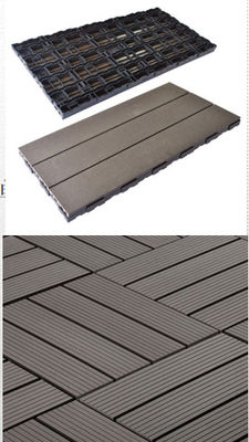 Anti Tekanan WPC DIY Decking 90 X 90MM Papan Komposit Plastik Kayu HDPE