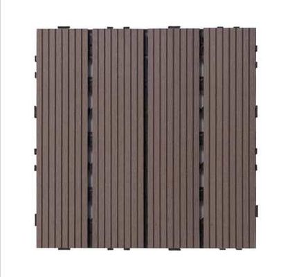 120 X 120MM Teras Anti Uv WPC DIY Decking Mocha Wpc Decking Komposit Plastik Kayu