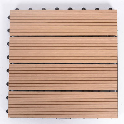 50mm Kayu Plastik Lantai Komposit Wpc Diy Decking Tahan Air Papan Dek Saling