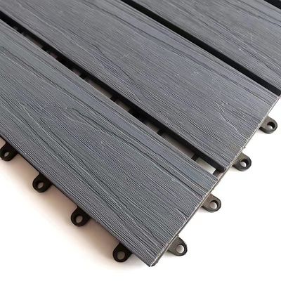 Abu-abu 300 X 300mm WPC DIY Decking Moisture Proof Wpc Wall Cladding Interior