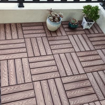 Bukti Serangga 21mm Panel Kayu Dek Luar Ruangan Dipoles Papan Tahan Air Wpc