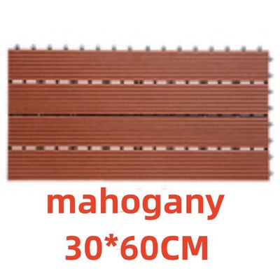 Moisture Proof 300MM Exterior Wpc Board Untuk WPC DIY Tile Ramah Lingkungan Luar Ruangan