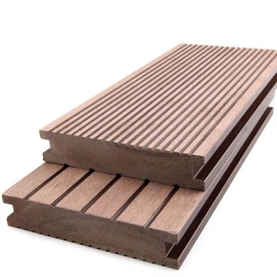 Dek Padat WPC Tahan Penuaan Dek Kayu Wpc Biodegradable 146 X 22mm