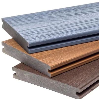 20 Sampai 50mm Komposit Daur Ulang Decking Kayu Plastik Papan Komposit Lantai Wpc Outdoor